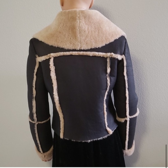 TROUVÉ Genuine Shearling Jacket NWOT - Picture 4 of 8